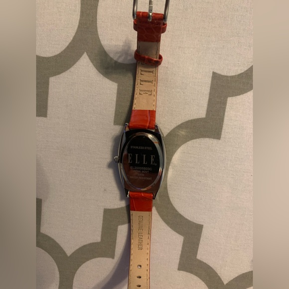 Elle red and silver watch see pics for full descriptions! Classy and elegant! - Picture 8 of 15